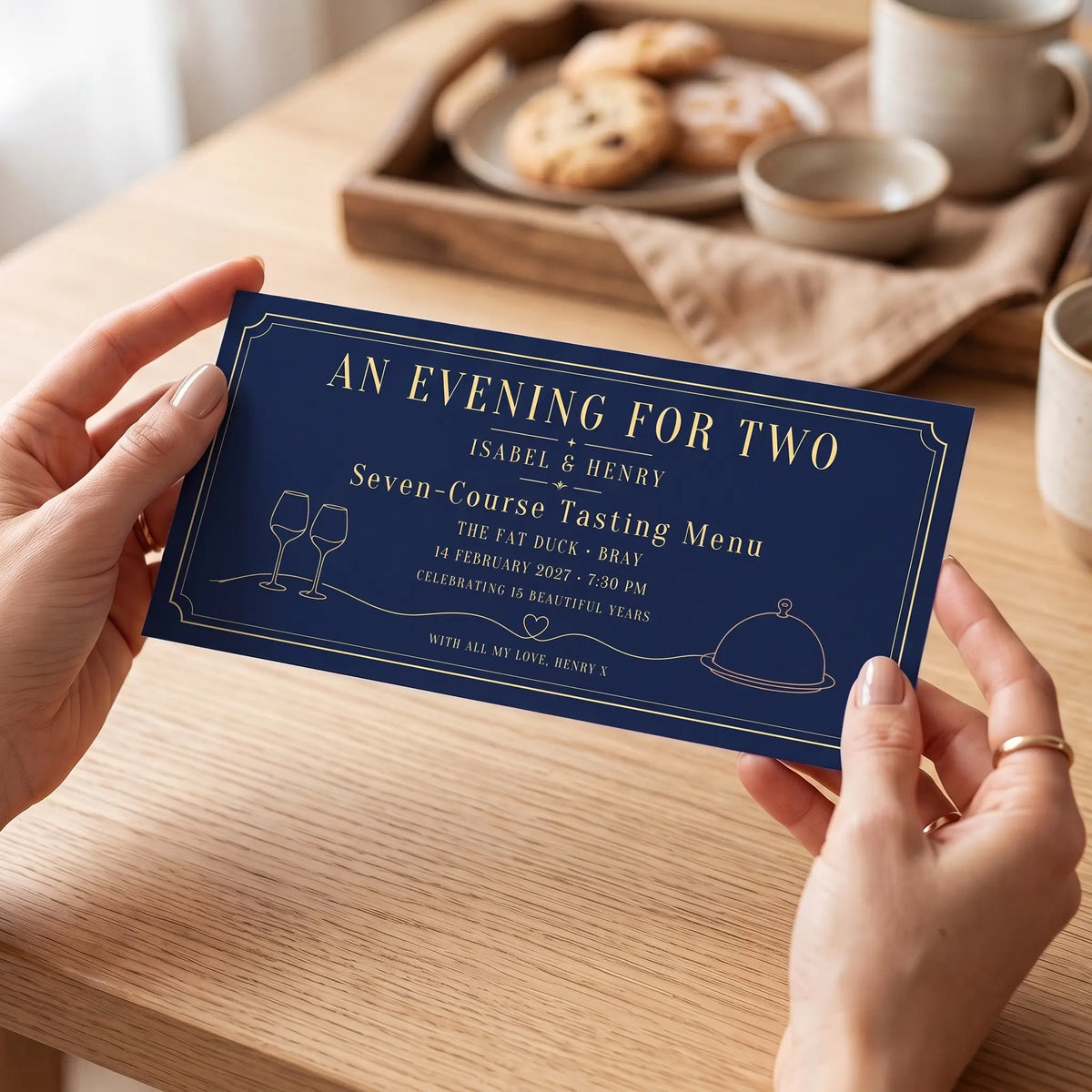 Evening for Two Experience Voucher in navy