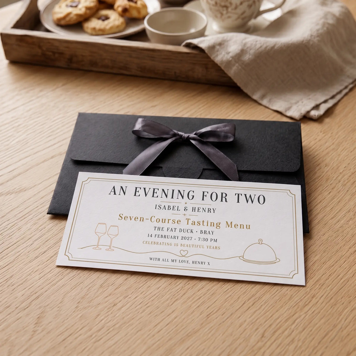 Evening for Two Experience Voucher with premium envelope presentation