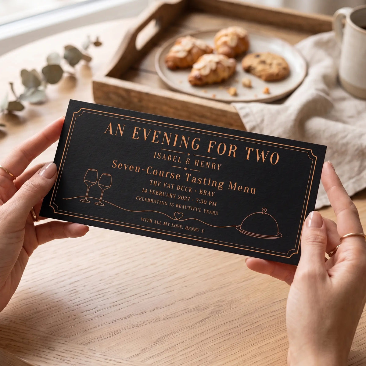 Evening for Two Experience Voucher in black