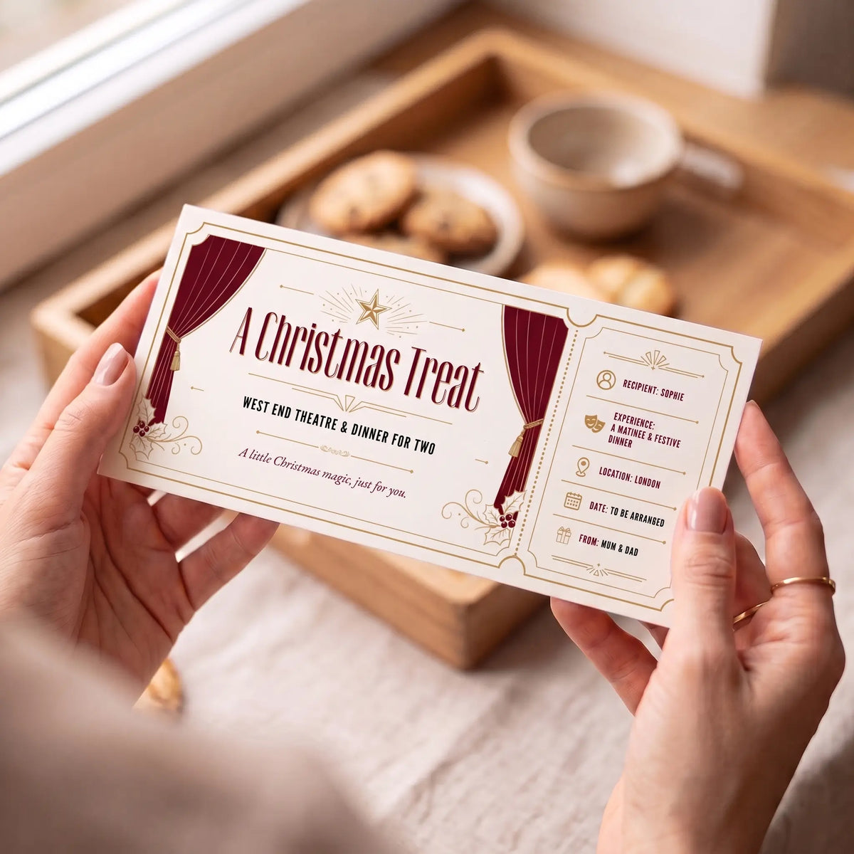 Christmas Theatre Experience Ticket in cream